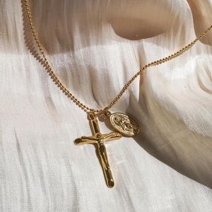 💗CLOSING SALE❤️ Virgin Mary Necklace with Beaded Chain